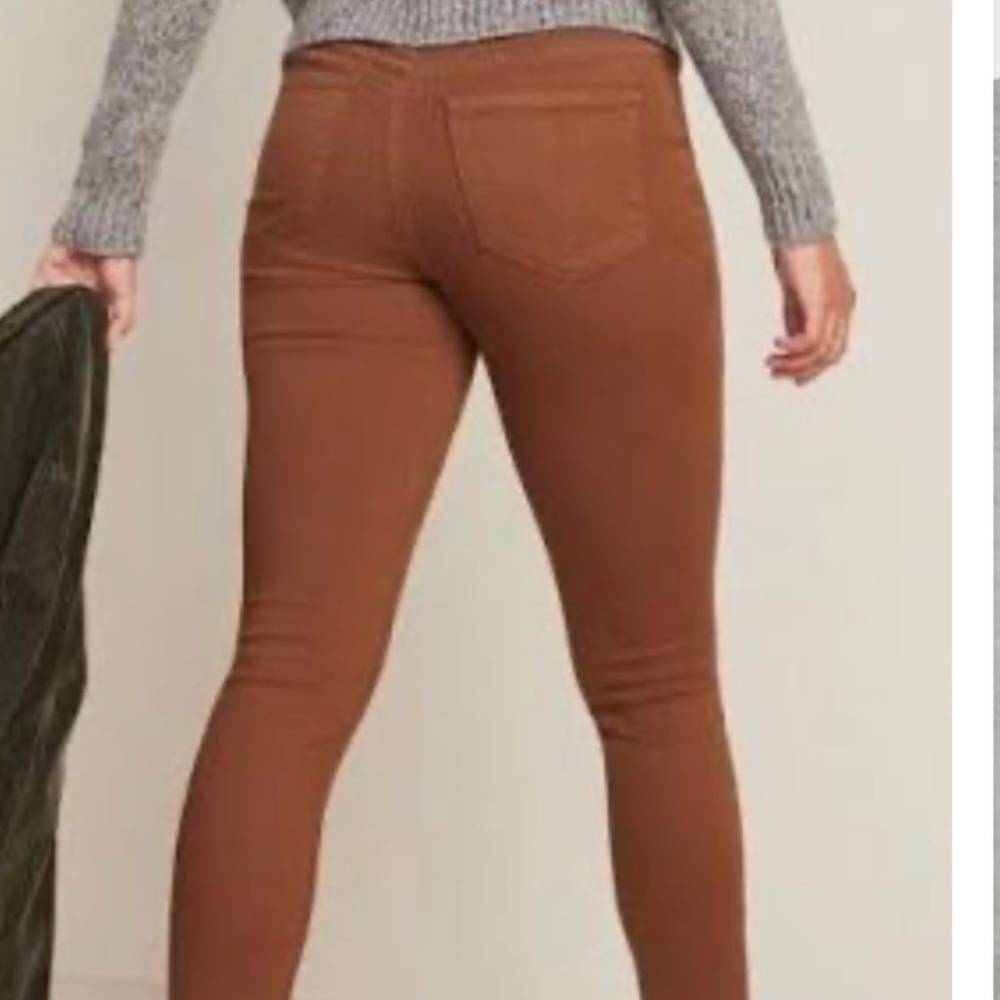 OLD NAVY ROCKSTAR SUPER-SKINNY BROWN PANTS